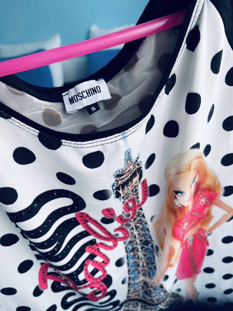 Уникална блузка на Moschino Barbie - S/M