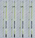 SET 4 Lansete WB fibra sticla plina 3 metri pescuit la dunare 60-180gr