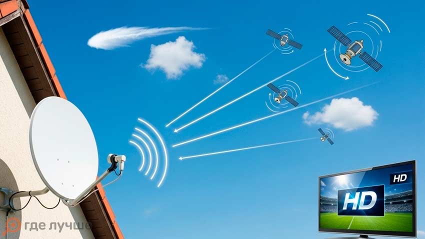 Установка и настройка спутникового телевидения