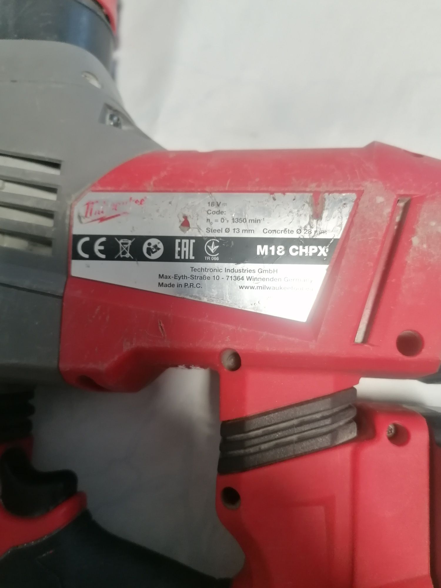 Rotopercutor milwaukee m18chpx, ac 5ah