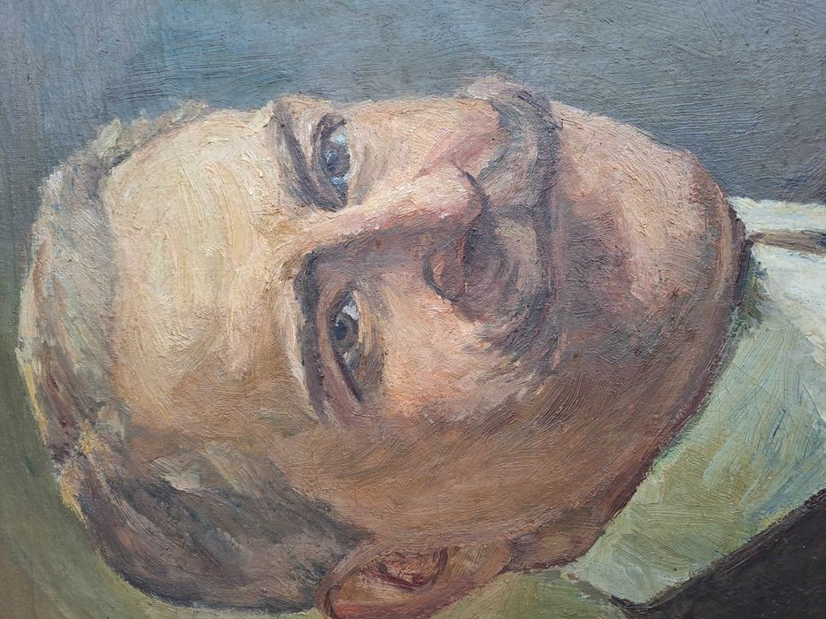 tablou pictura portret Constantin Bulat  93/72 cm