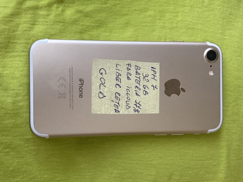Iphone 7 bateria 77% . Iphone 7 gold 32gb