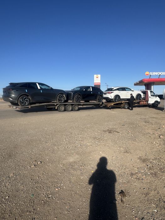 Услуги Эвакуатора с прицепом 8 м можно грузит 3 машины