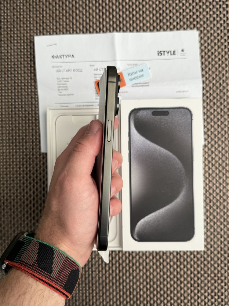 НОВ!/*ЛИЗИНГ*/ iPhone 15 Pro Max Black Titanium 256Gb ГАРАНЦИЯ айфон