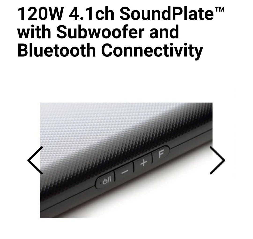 120W 4.1ch SoundPlate™ with Subwoofer and Bluetooth Connectivity