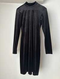 Rochie neagră din catifea