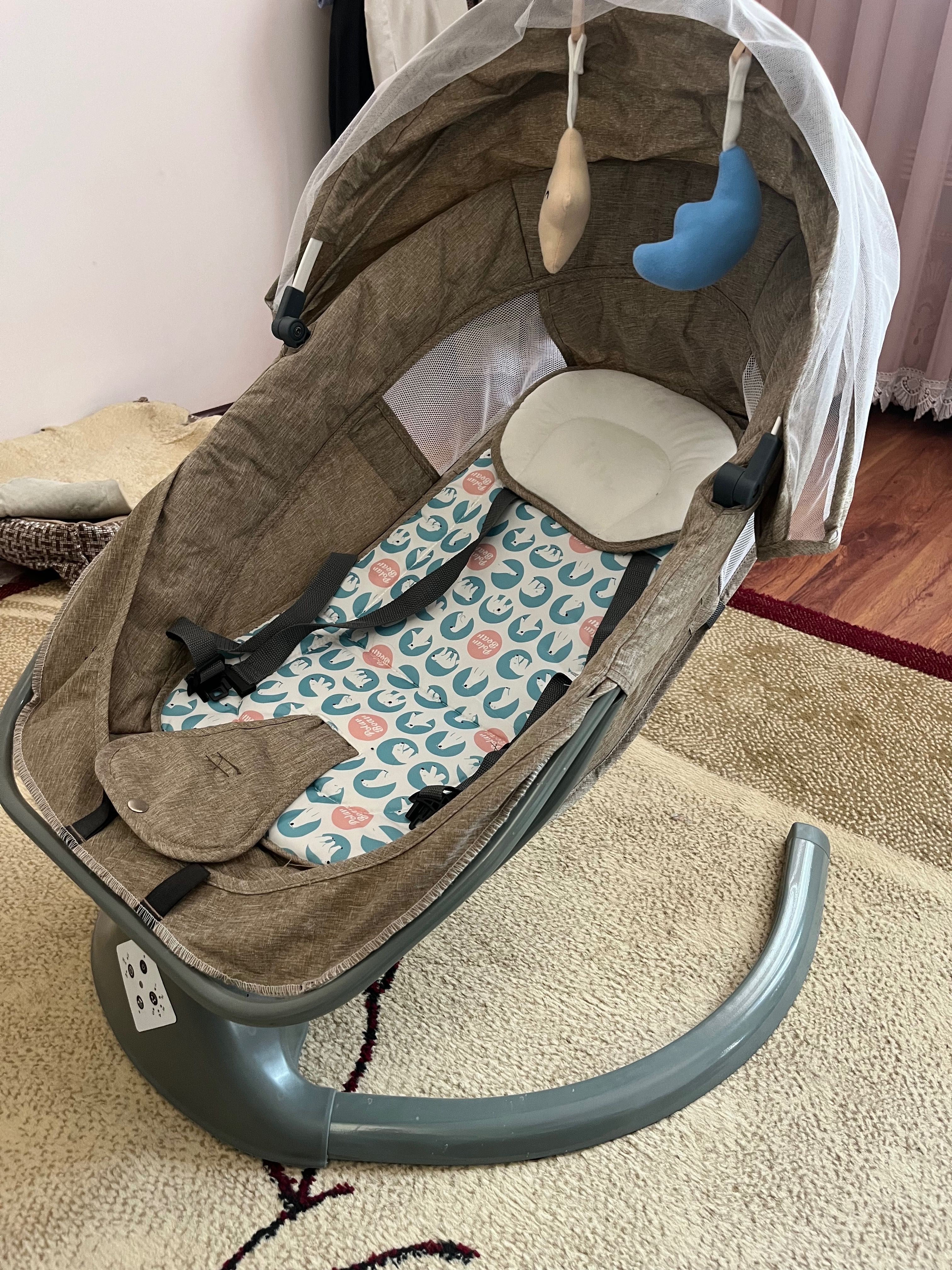 Электронная люлька шезлонг Kidilo