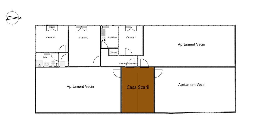 Proprietar vand Apartament 3 camere Cetate - Bd. Transilvaniei