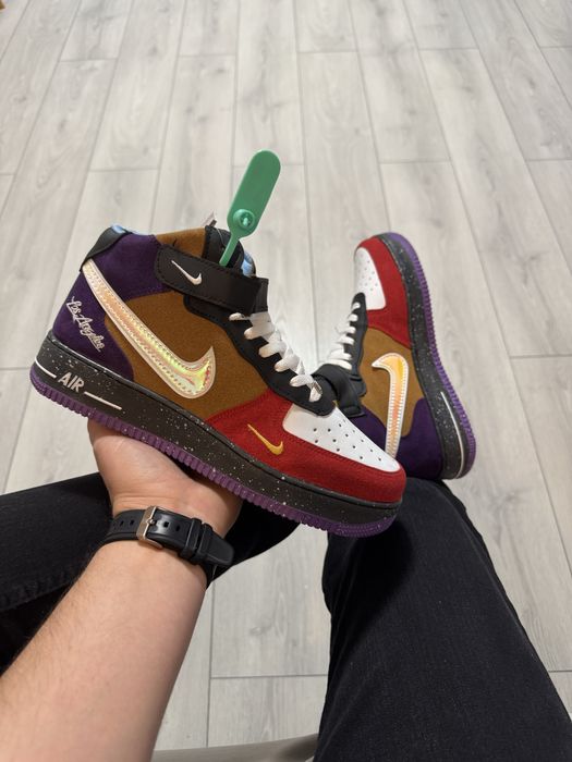 Adidasi Unisex Nike AF1 Mid Los Angeles Multicolor!