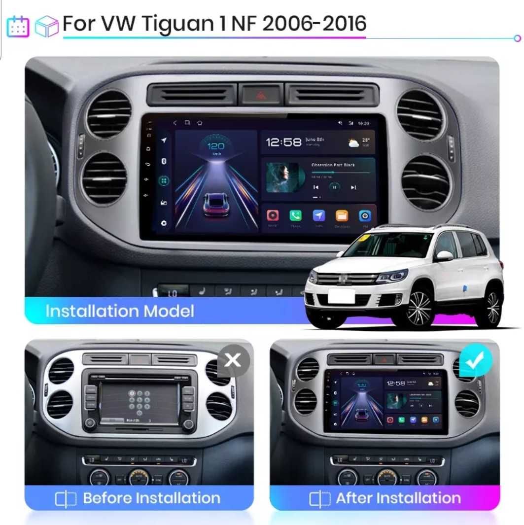 Navigatie 2Gb Ram dedicata VW Tiguan cu android