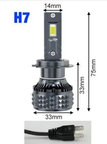 Becuri LED H7 Canbus 12V-24V 50000LM set 2buc