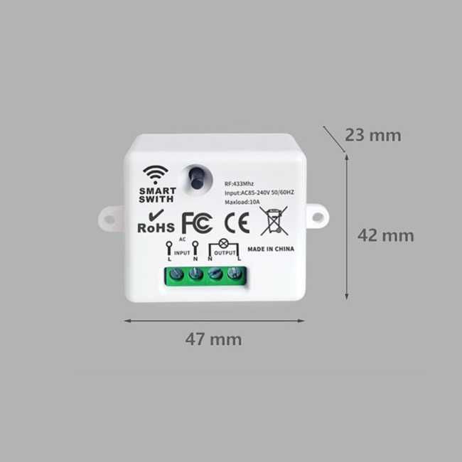 Безжичен ключ за осветление | RF433 + WiFi smart Контролер