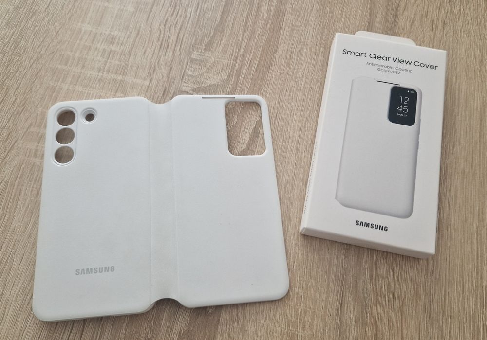 Husă Smart Clear View Cover pentru Galaxy S22 (originală)