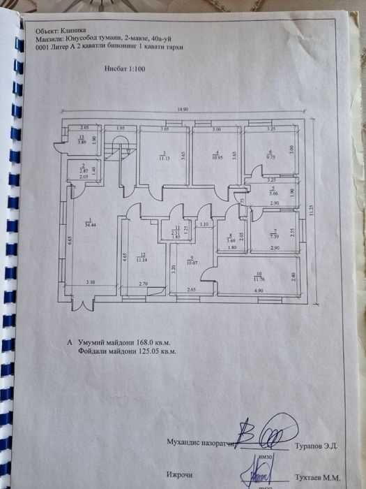 Сдаётся помещение 336 м² под медицинскую клинику, Юнусабад 11 квартал
