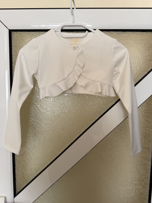 Детско болеро бяло в номер 128