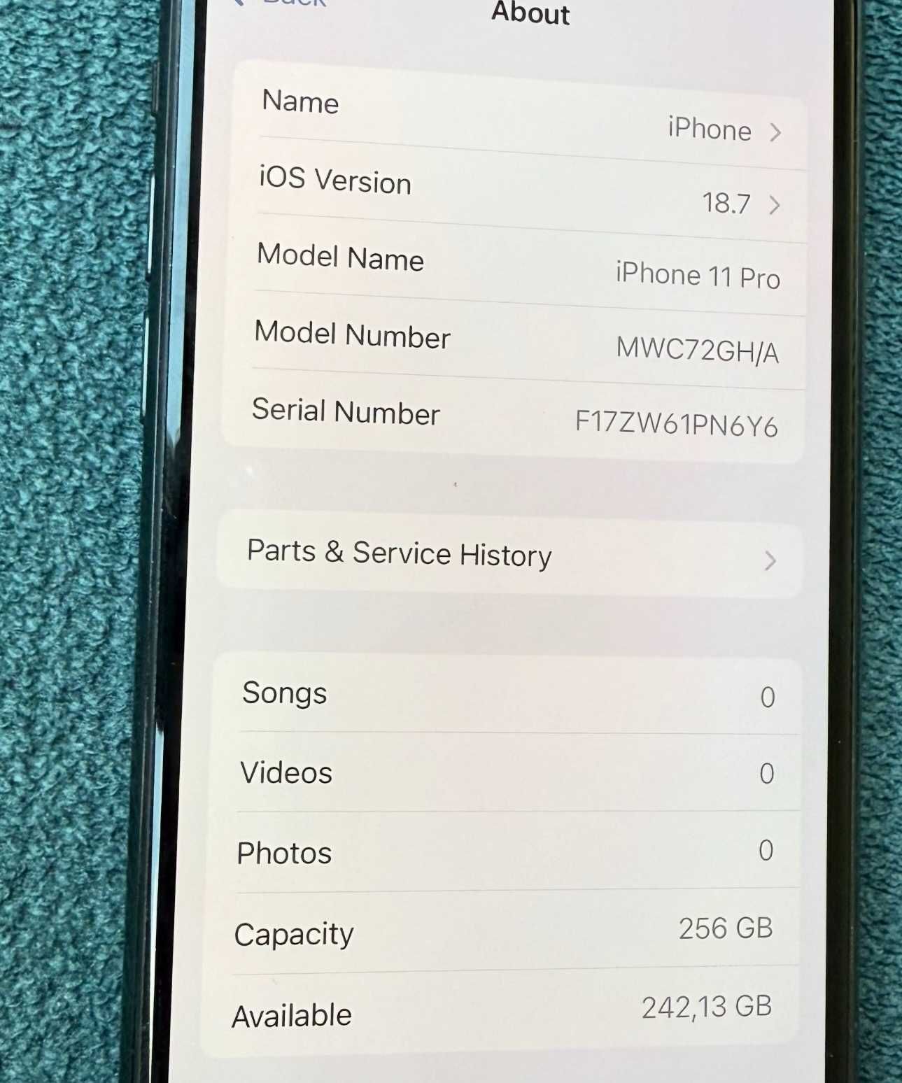 Iphone 11 PRO 256 GB