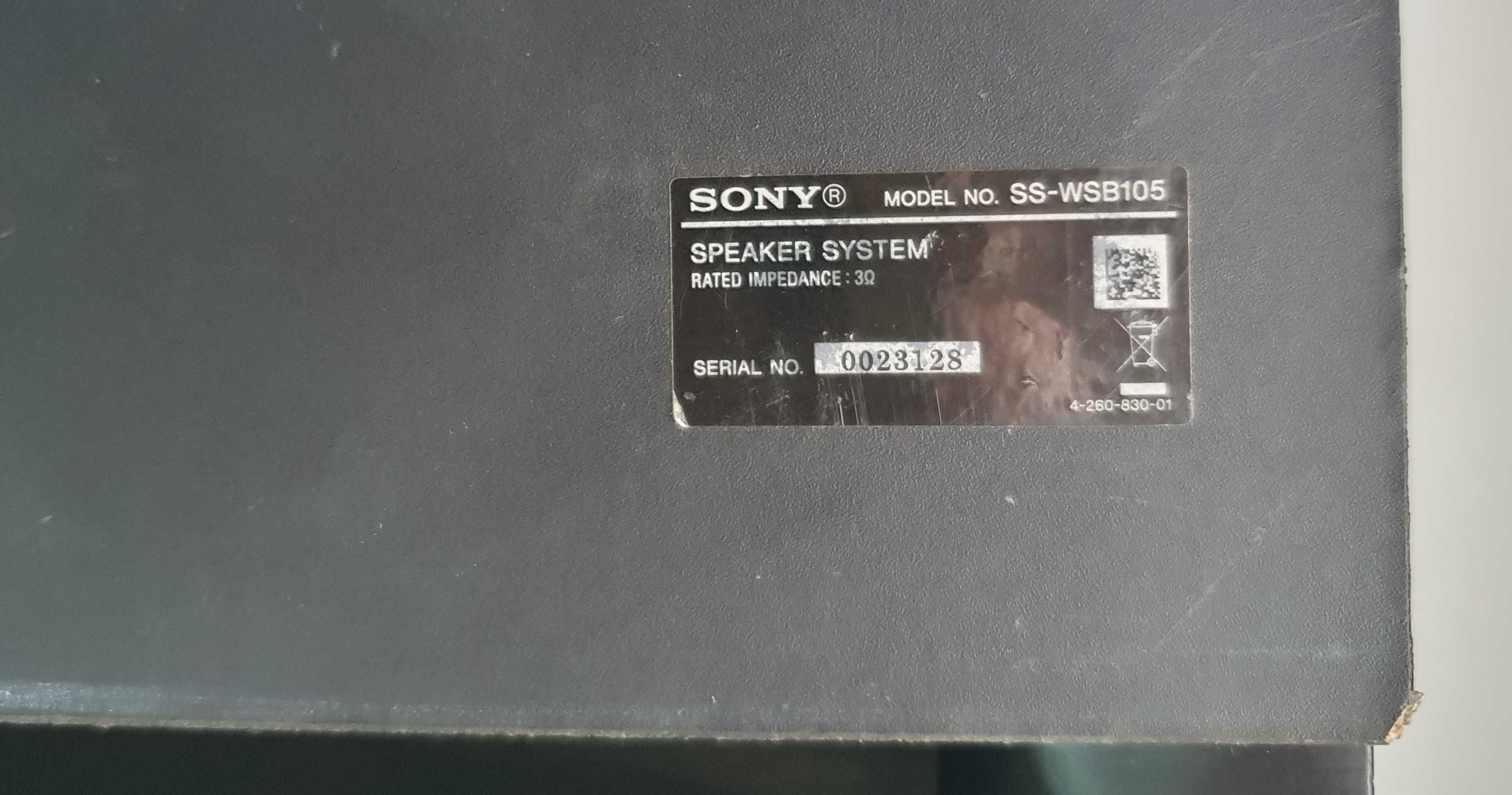 SONY SS WSB 105 muzica subwoofer din BDV filme muzica