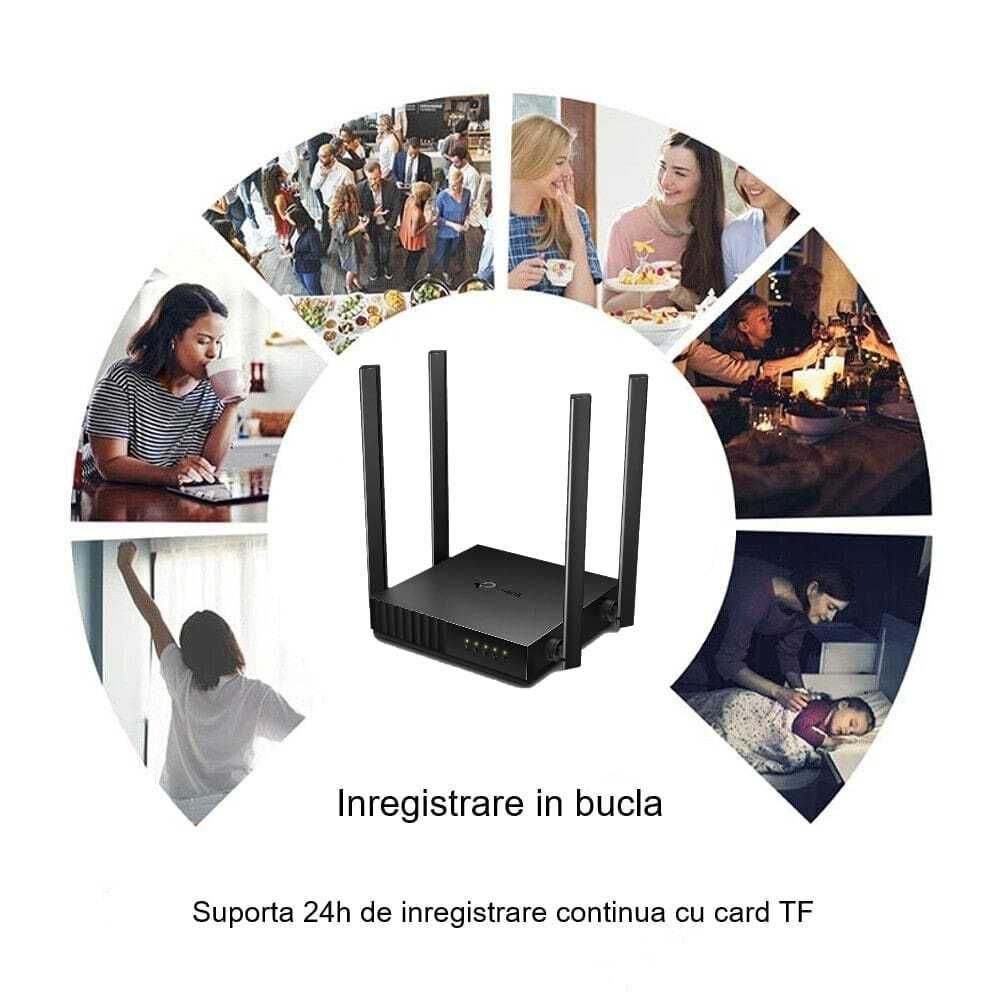 Camera Spion C54N Ascunsa in Router Wireless ,WIFI, Card 32GB Inclus
