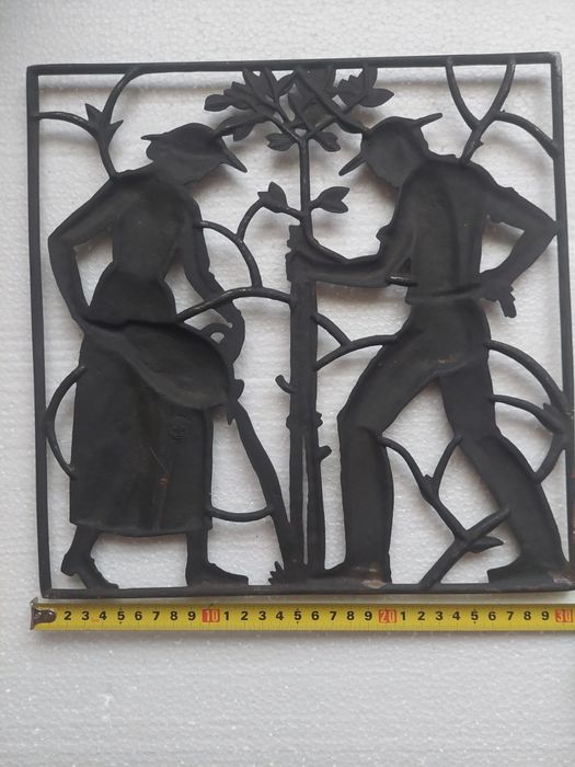 Ornamente metal ambutisat, tablou, decoratiune Buderus