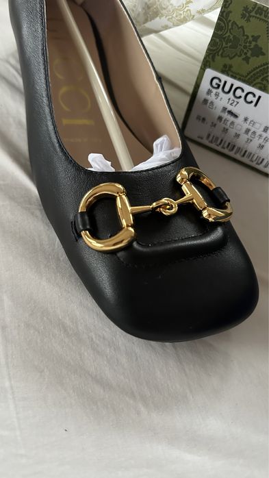 GUCCI Baby Horse Bit Ballerina Flats