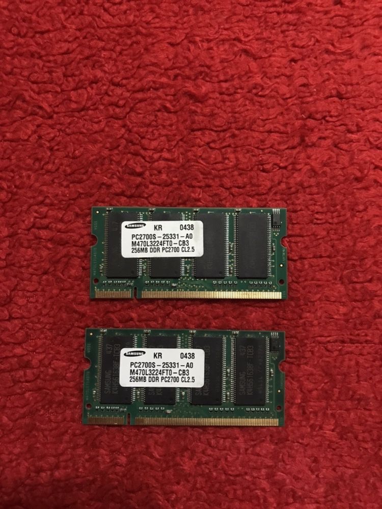 Memorie ram laptop ddr 1 samsung 256 mb