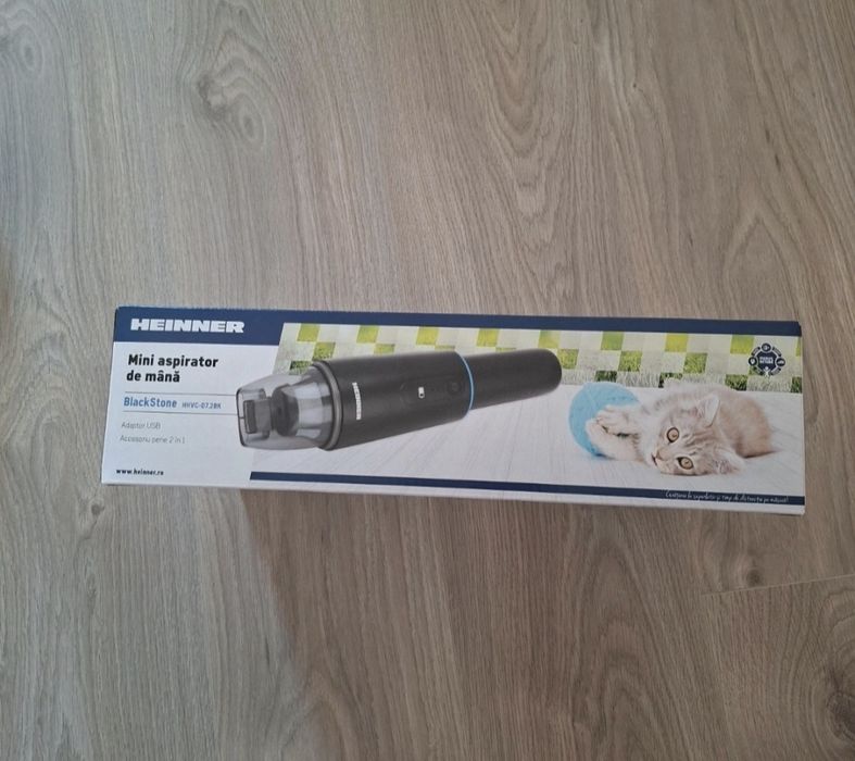 Aspirator de mana Heinner Blackstone HHVC-D7.2BK
