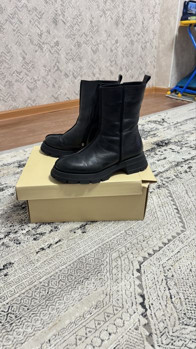 Продам сапоги натуральная кожа фирма Евромода Турция