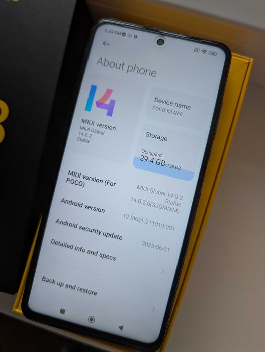 Poco X3 NFC 6/128GB, в идеальном состоянии