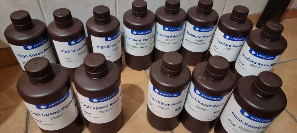 Rasina Anycubic 8 sticle x 1L high speed 2.0/standard v2/plant based