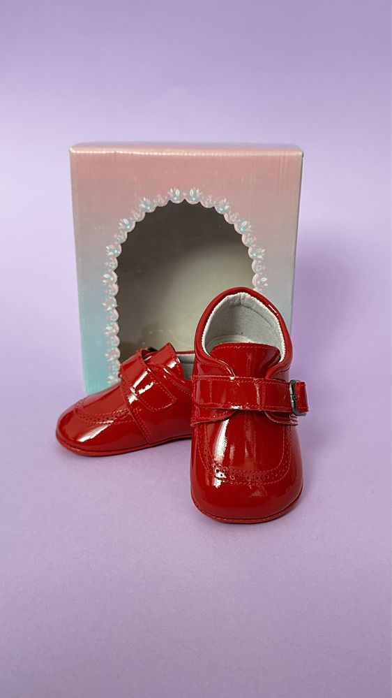 Pantofiori din piele lăcuită • AnneBebe • Nr.17 EU / 10 cm