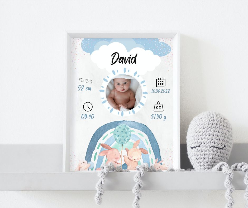 Tablou personalizat bebe  - Cel mai frumos cadou pentru bebelusi