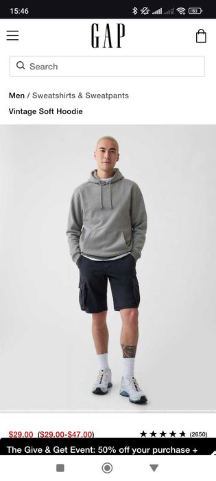 Продам худи от Gap США