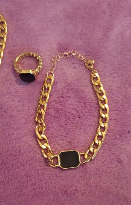 Set lanț , inel și brățară elegant