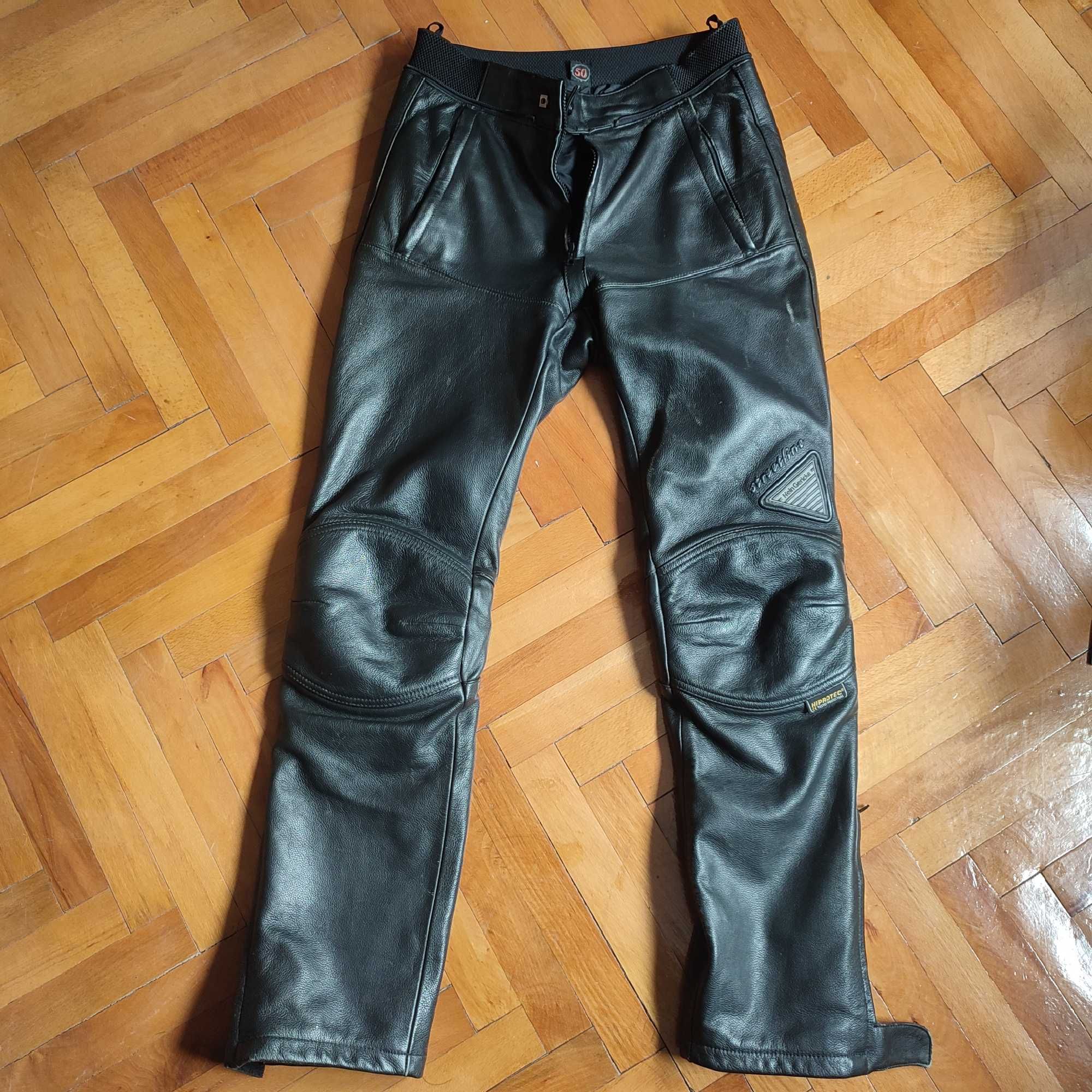 Pantaloni moto piele