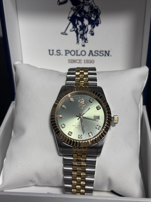 Premium мъжки часовник U.S. Polo Assn. (Златно/Сребрист)