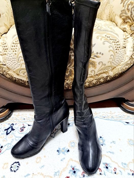 Сапоги Vero Cuoio, Италия, кожа, весна-осень, размер 37-38