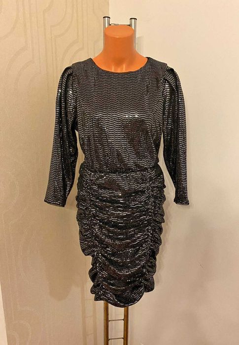 Rochie incretita cu paiete si maneca 3/4 Orsay