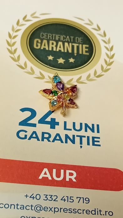 Broșa aur 18k AG20 Dancu b28138 Garantie 2 ani !