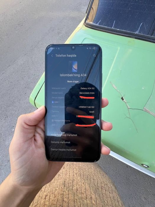 A34 5G telefon srochna sotilad pul juda zarur