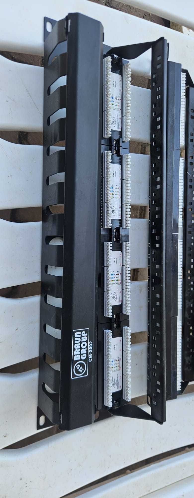 Patchpannel Cat6 & organizatoare.