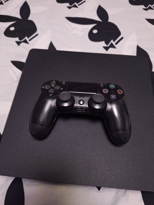 PS4 Slim 1TB + Controller Original + Cablu HDMI & Alimentare  Func