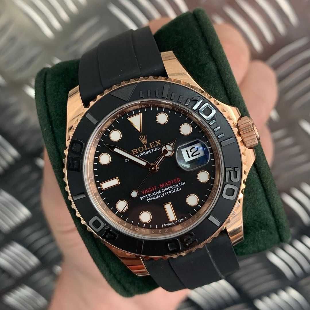 Часовници Rolex Yacht-Master 40mm каучук - розово злато