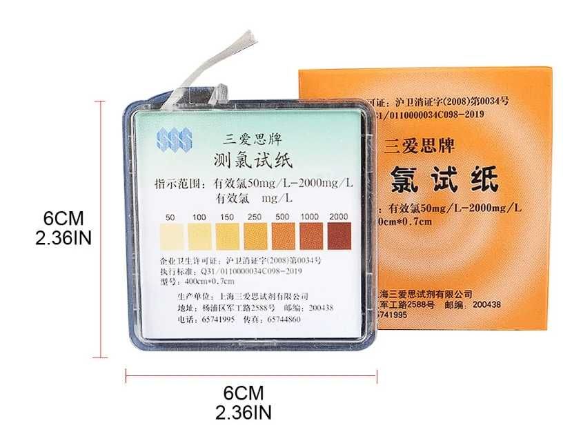 Тестер хлора бумага для измерения Содержания хлора