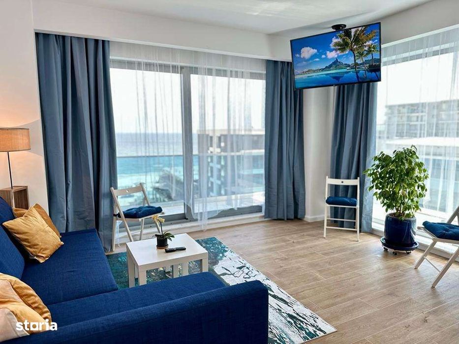 Mamaia Nord Promenada Apartament 2 camere cu vedere la mare si parcare