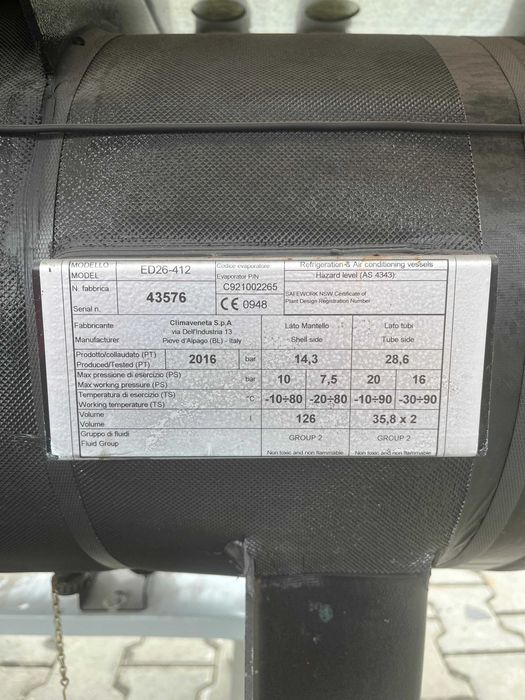 Vand/ Inchiriez Chiller CLIMAVENETA 400 KW