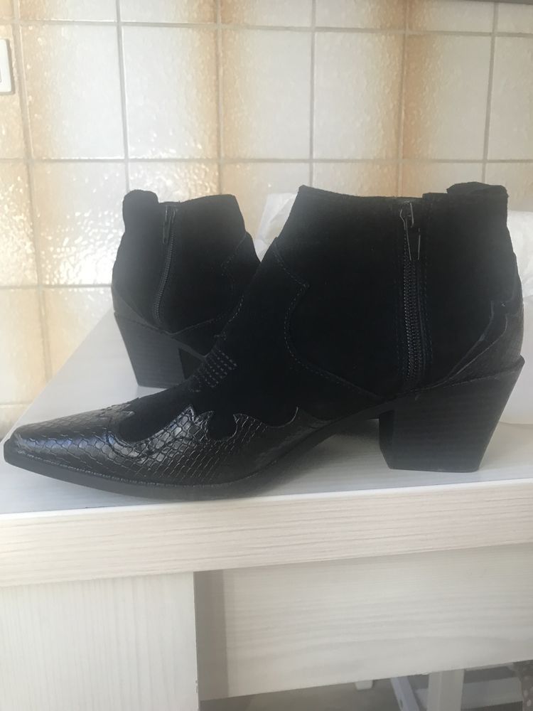 Botine piele naturala ZARA