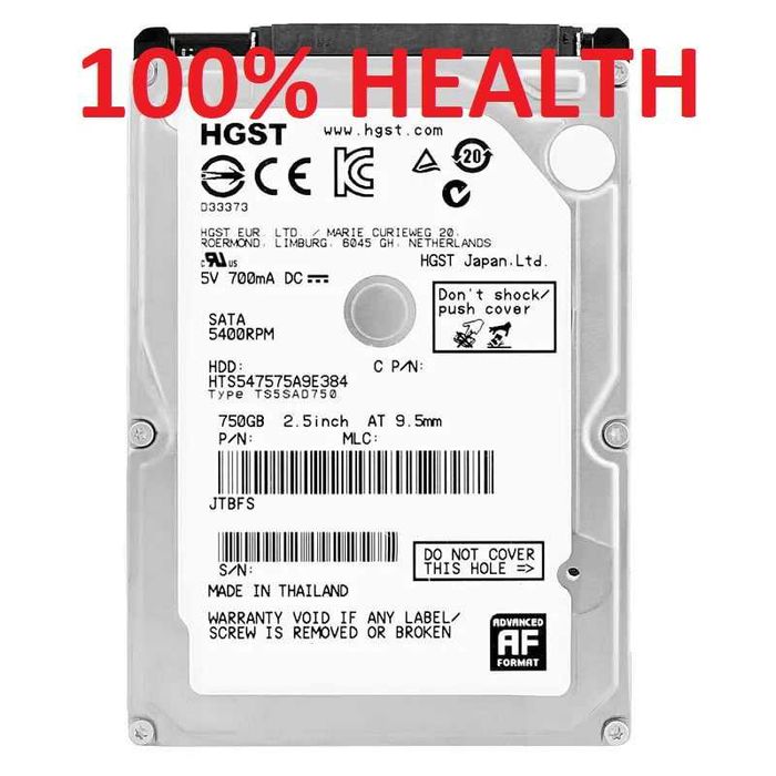 HDD Laptop 320GB 500GB 750GB 1000GB 1TB 100% viata WD SEAGATE HITACHI