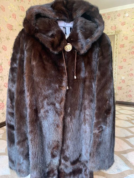 Натуралный норковая шуба высокого качество