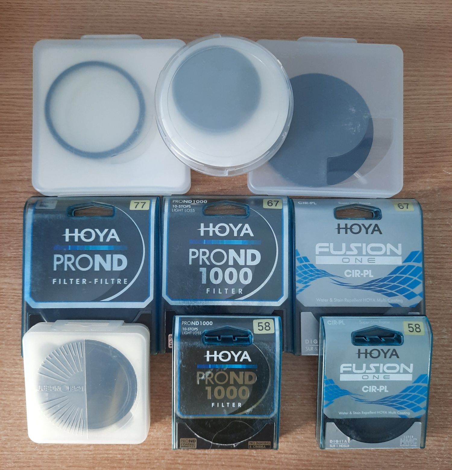 Filtre k&f, Hoya și Nisi 58mm, 67mm, 77mm.