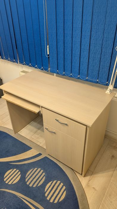 Vand birou pal culoare frasin alb + dulap